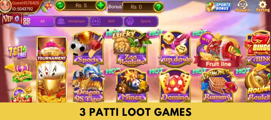 3 patti loot games